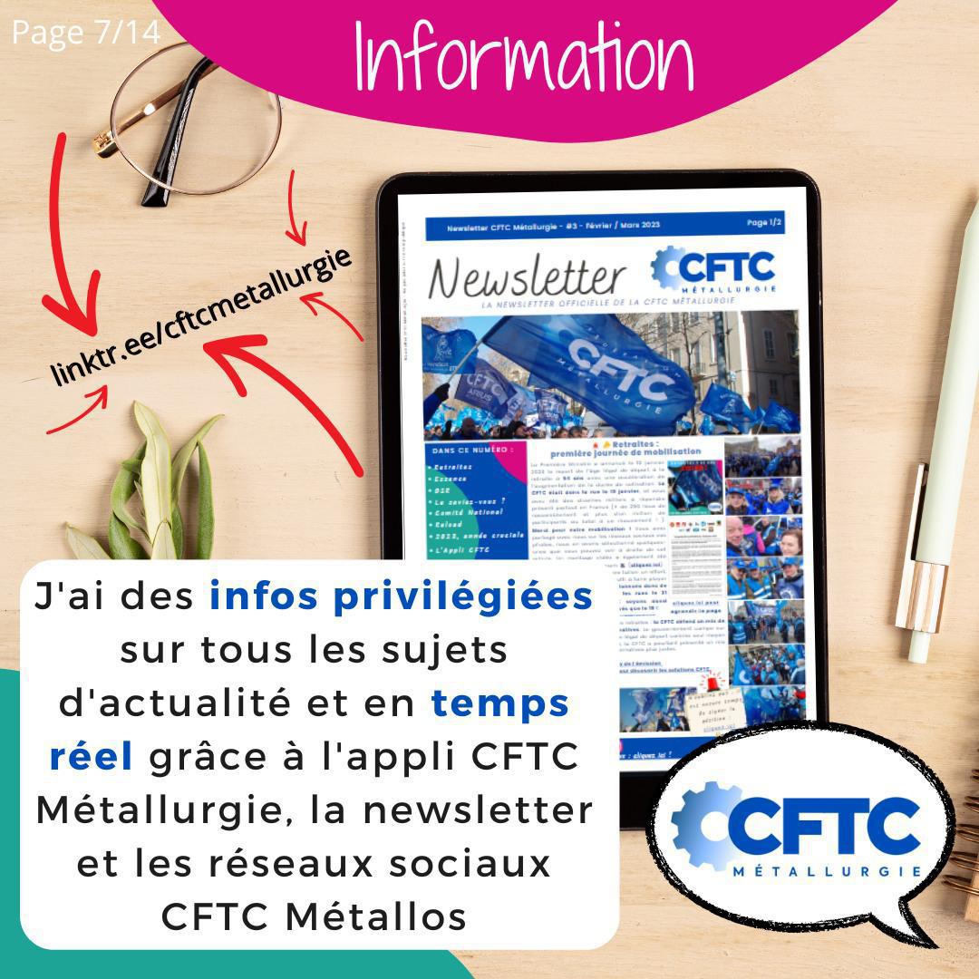 Le saviez-vous ? Les avantages CFTC Métallurgie 📣