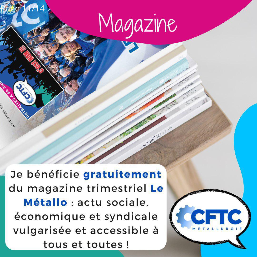 Le saviez-vous ? Les avantages CFTC Métallurgie 📣