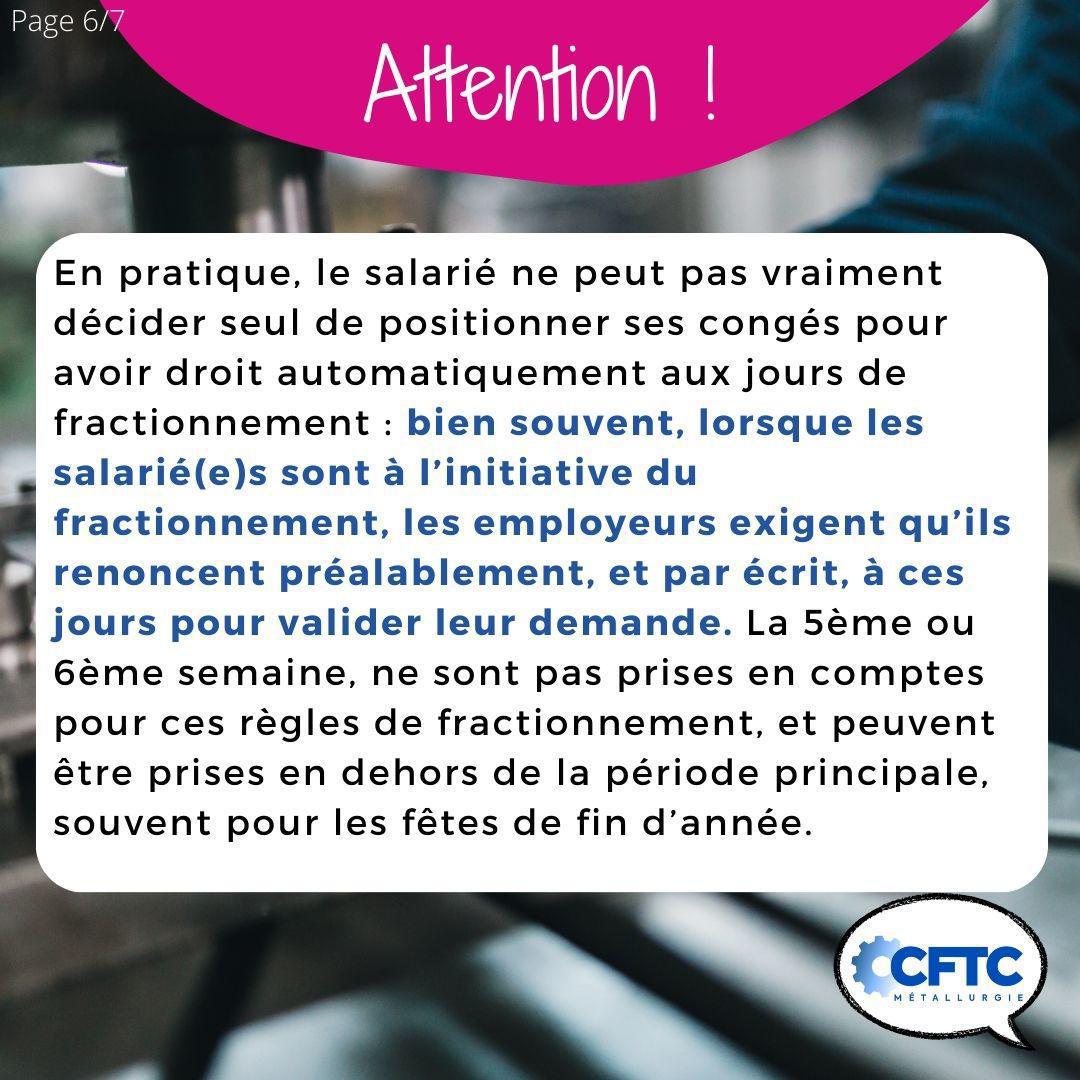 🤓Le saviez-vous ? Le congé de fractionnement.