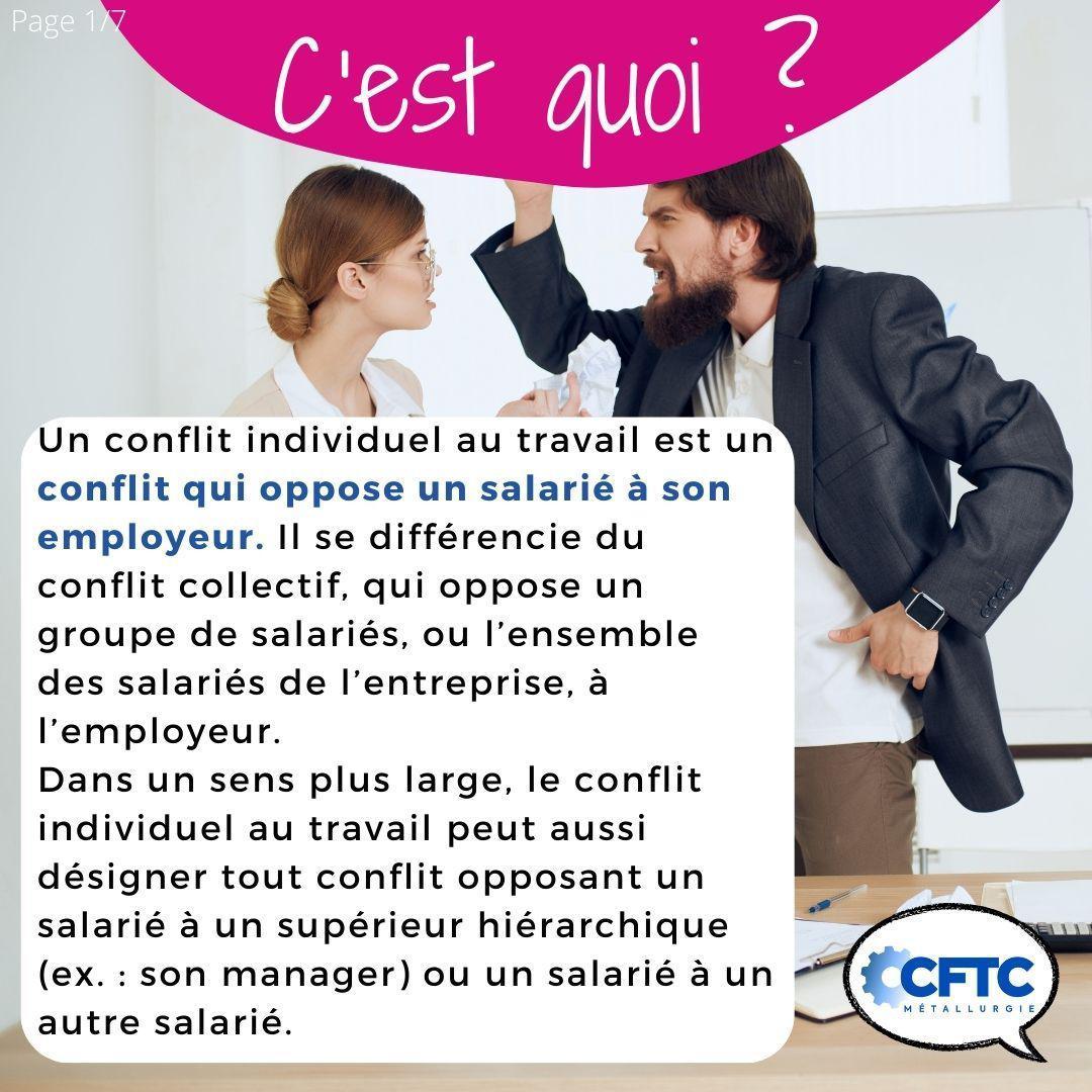 Le saviez-vous ? Les conflits individuels. Le saviez-vous ? Les conflits individuels.