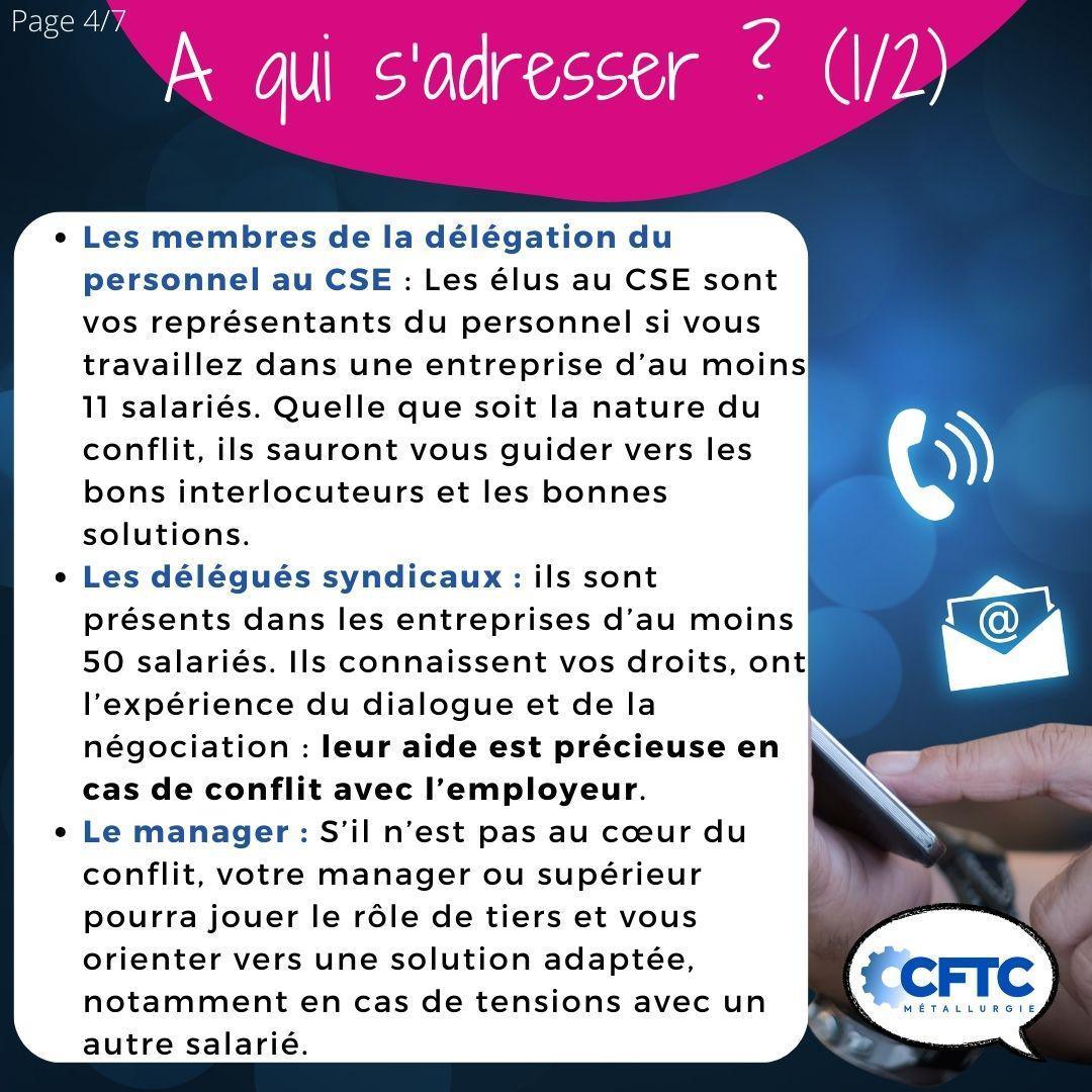 Le saviez-vous ? Les conflits individuels. Le saviez-vous ? Les conflits individuels.
