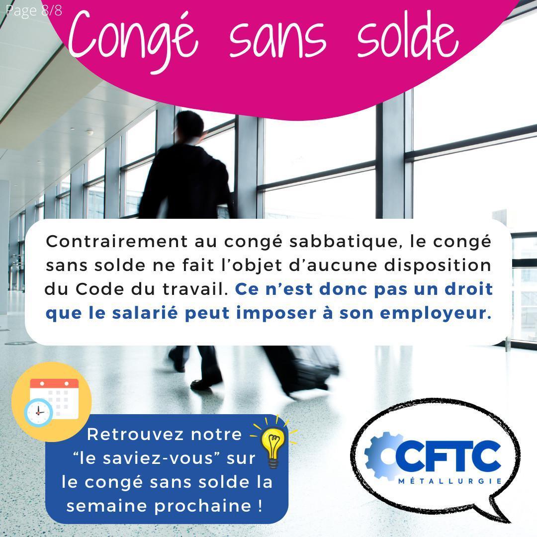 Le saviez-vous ? Le congé sabbatique 📅 Le saviez-vous ? Le congé sabbatique 📅