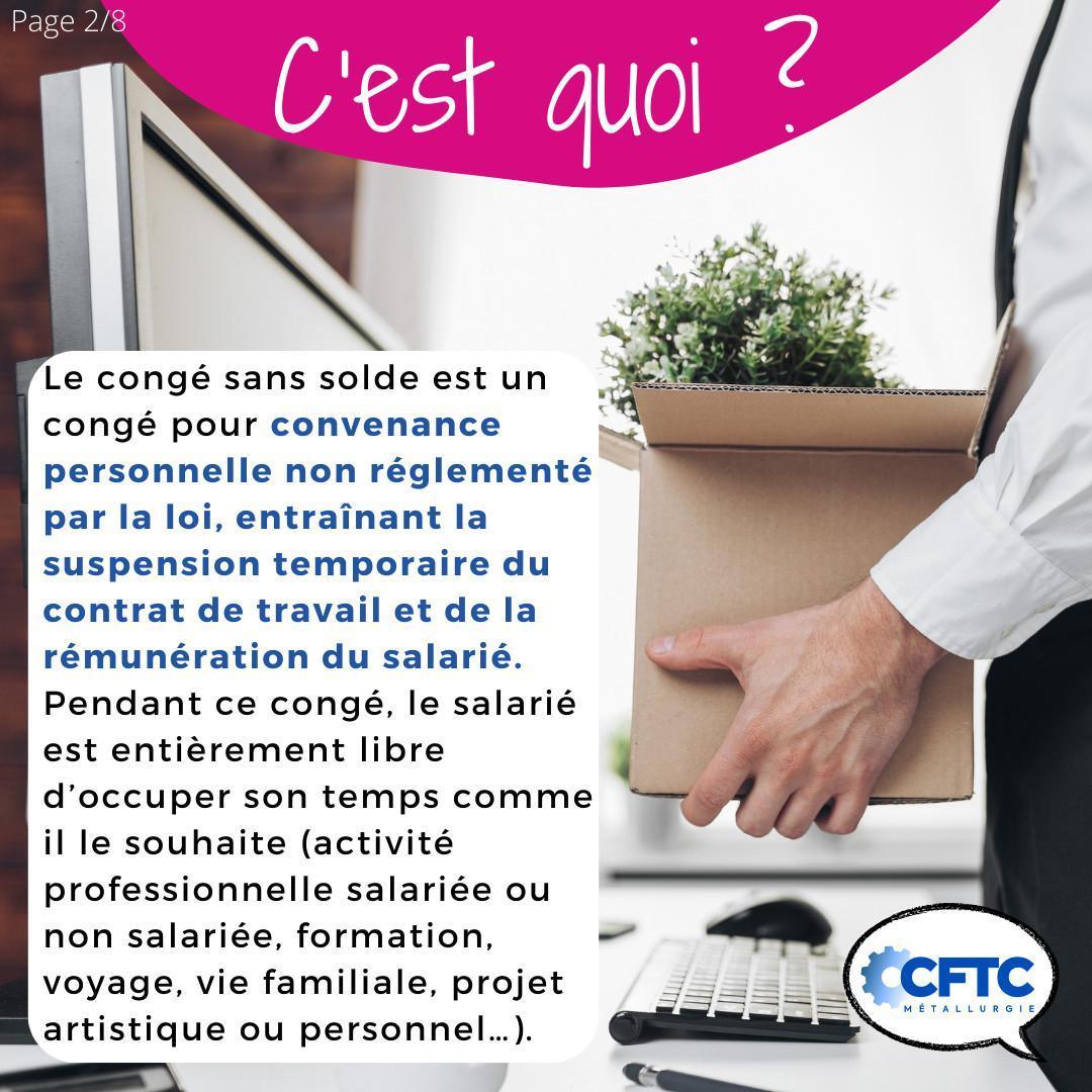 Le saviez-vous ? Le congé sans solde 🤓📅 Le saviez-vous ? Le congé sans solde 🤓📅
