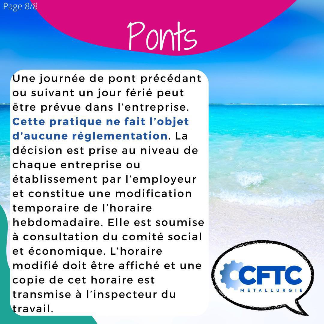 Le saviez-vous ? Les ponts et jours feriés Le saviez-vous ? Les ponts et jours feriés