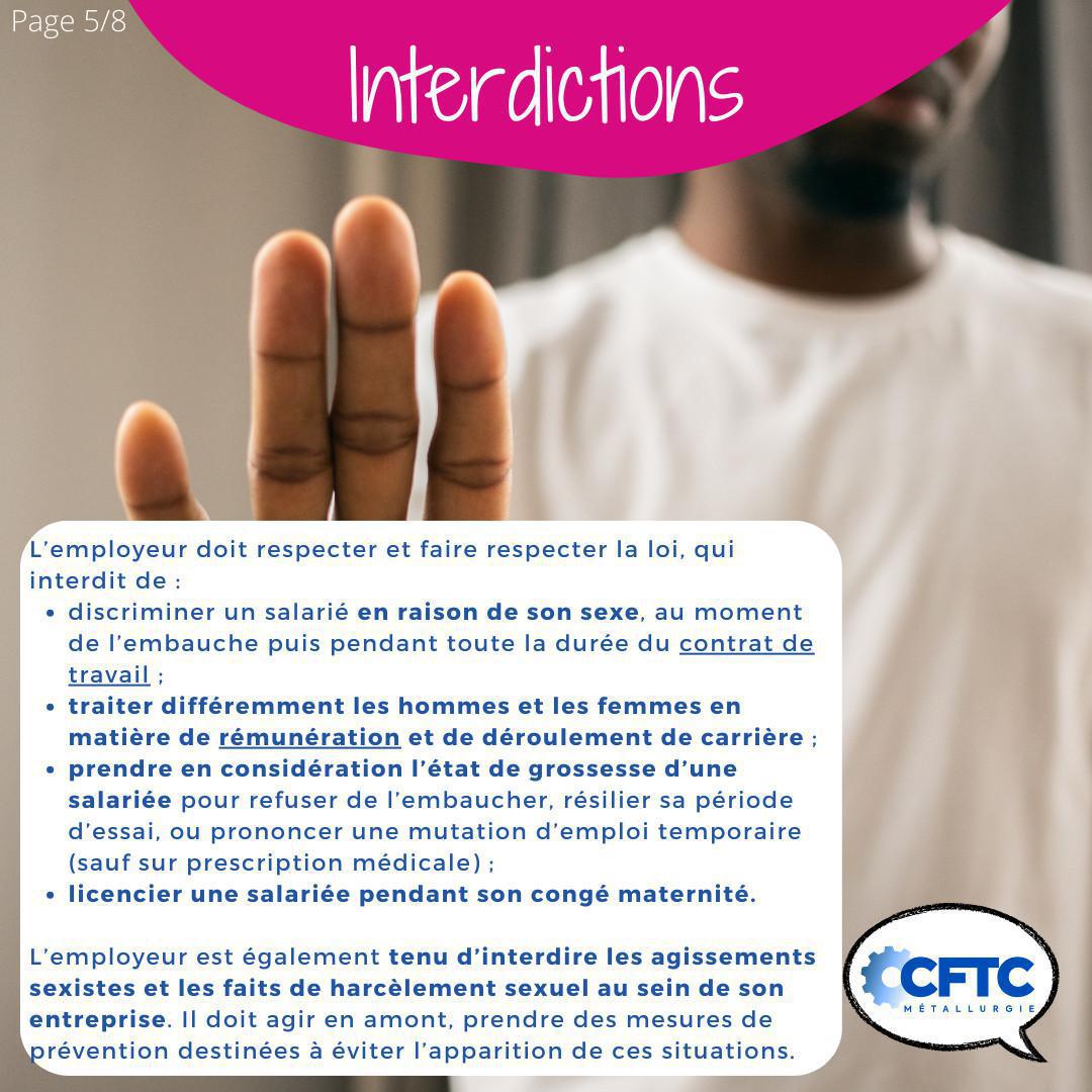 Égalité femmes – hommes : Obligations de l’employeur.