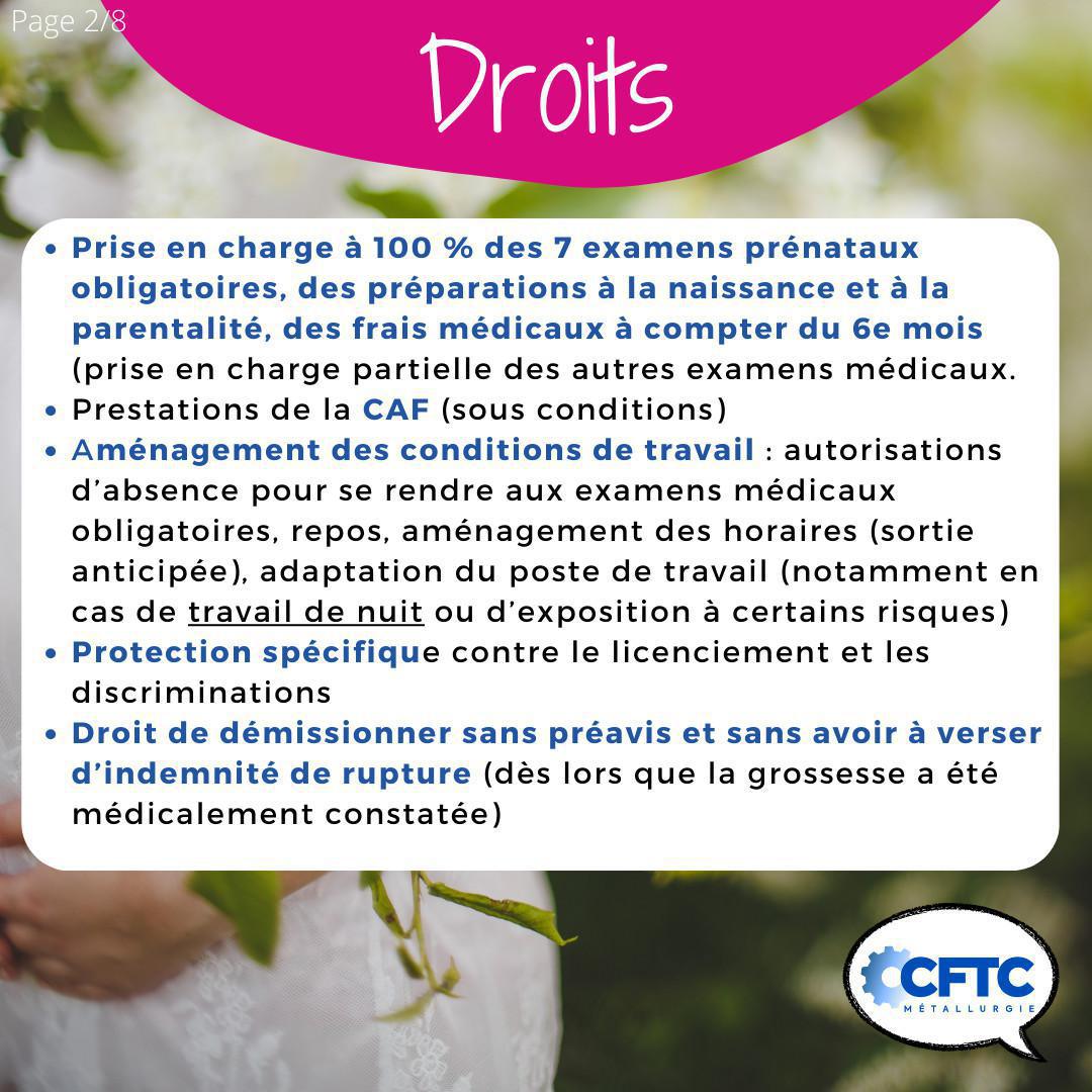 Le congé maternité Le congé maternité