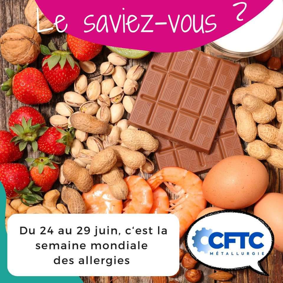 Jusqu'au 29 juin, c'est la semaine mondiale des allergies !
