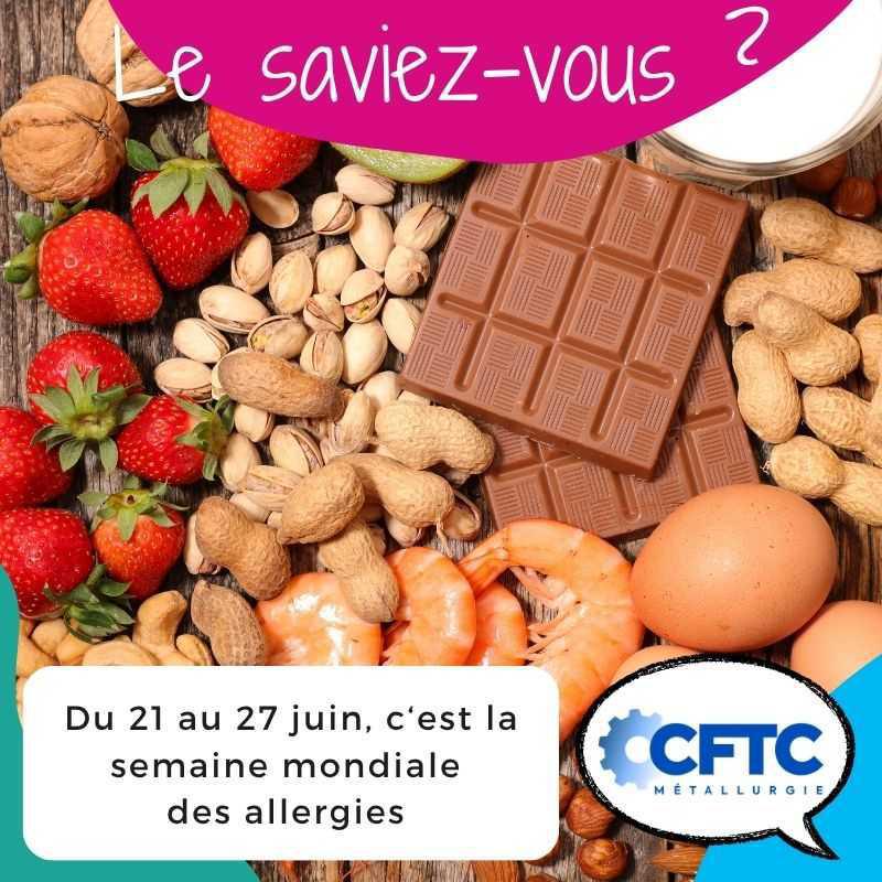 Jusqu'au 27 juin, c'est la semaine mondiale des allergies !