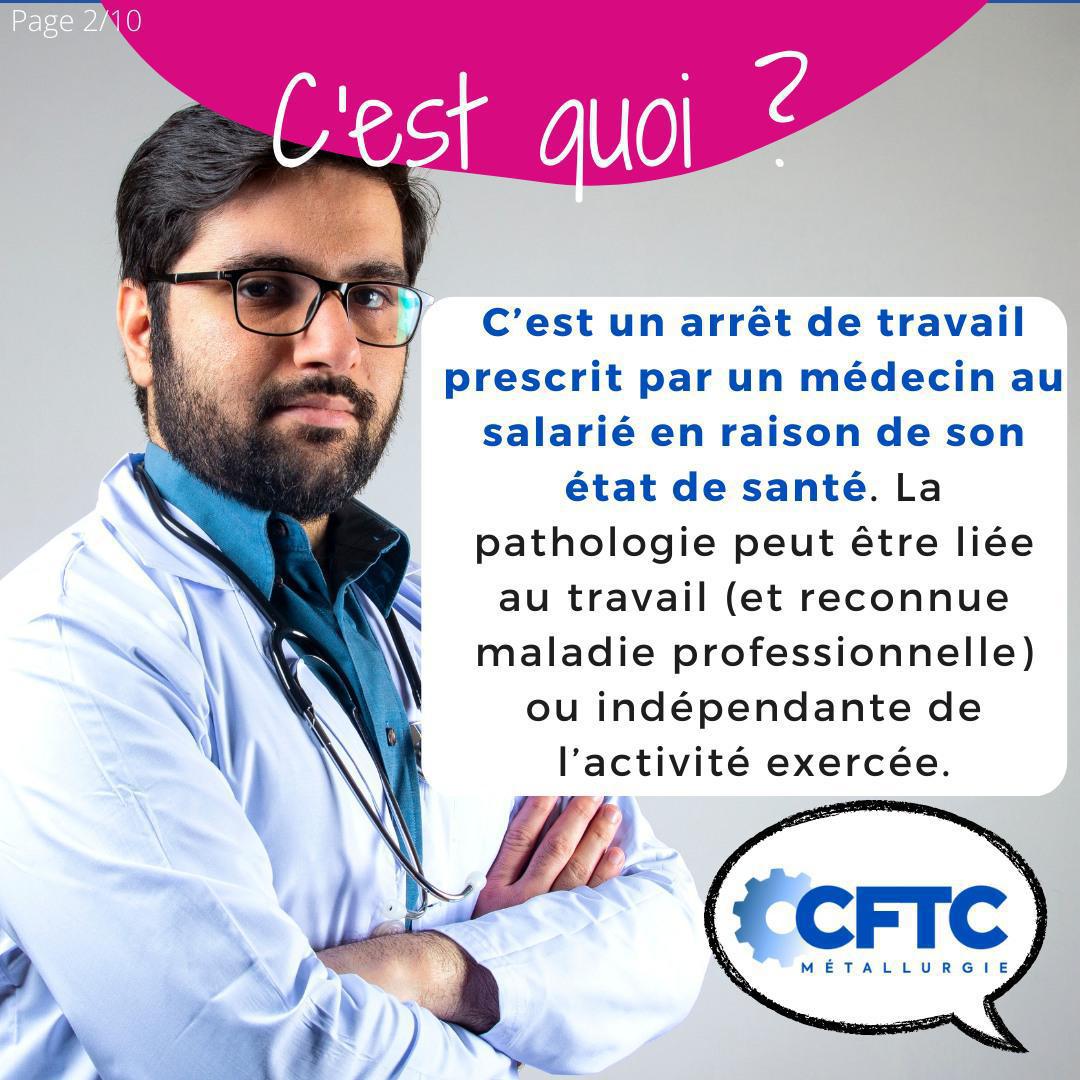 L'arrêt maladie 🤒 L'arrêt maladie 🤒