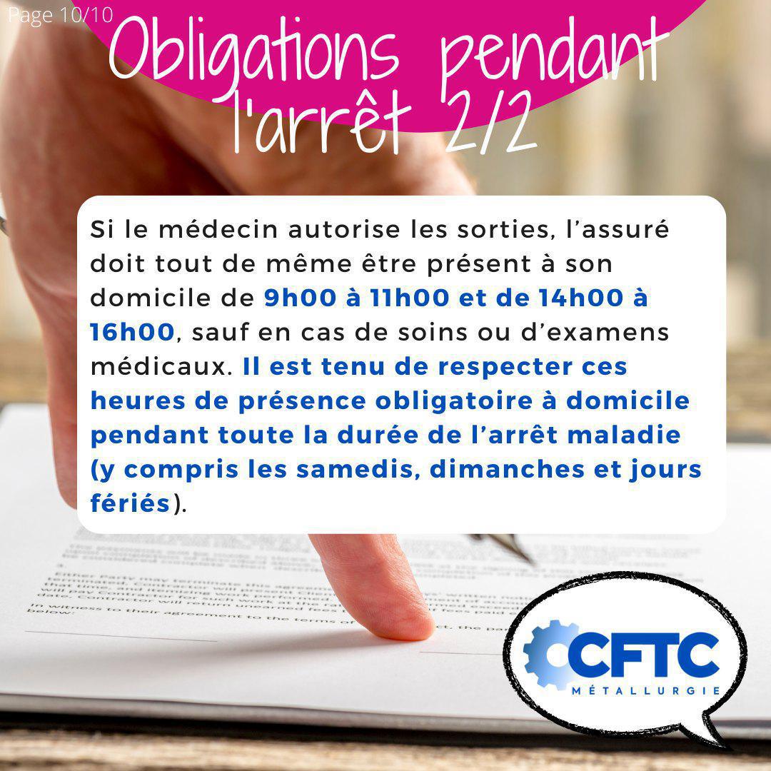 L'arrêt maladie 🤒 L'arrêt maladie 🤒