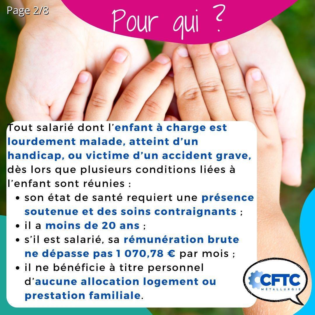 Le congé de présence parentale Le congé de présence parentale