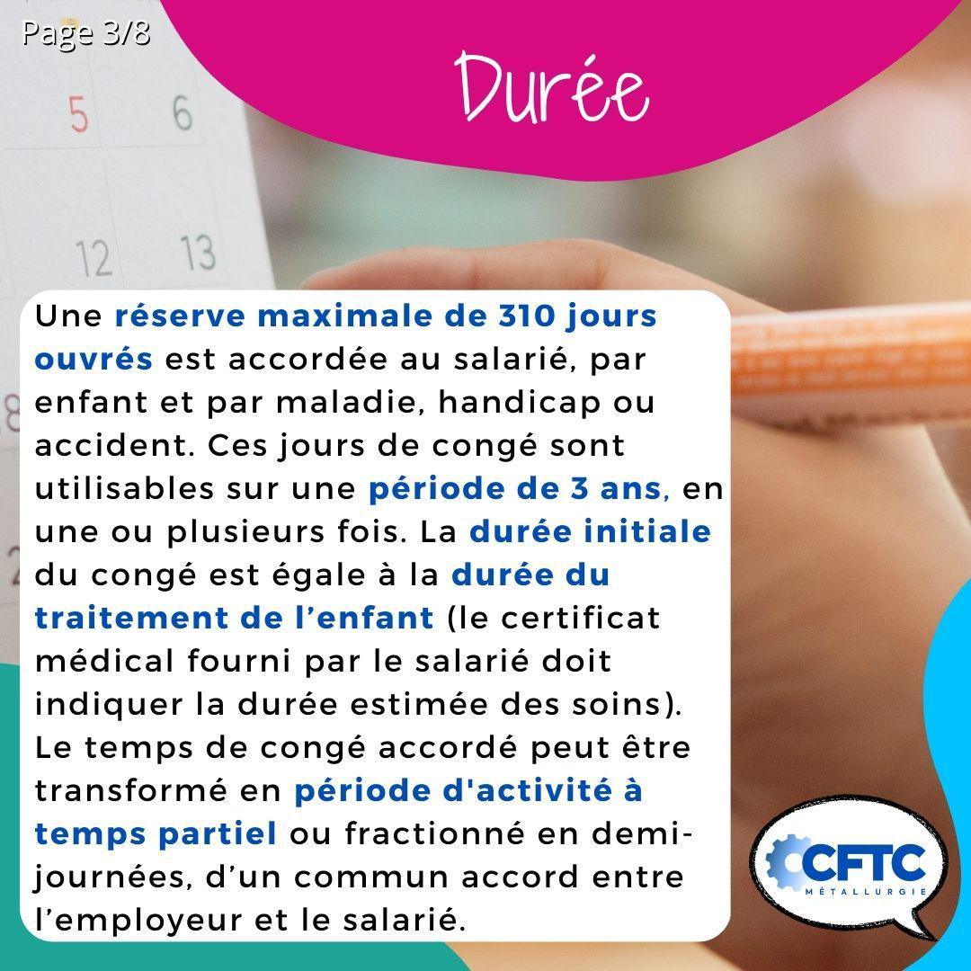 Le congé de présence parentale Le congé de présence parentale