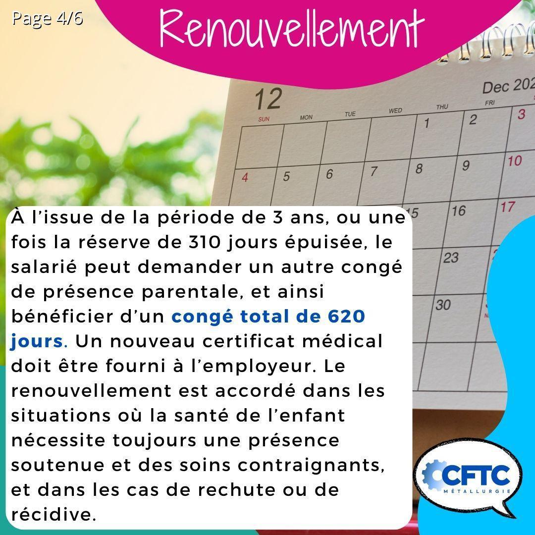 Le congé de présence parentale Le congé de présence parentale