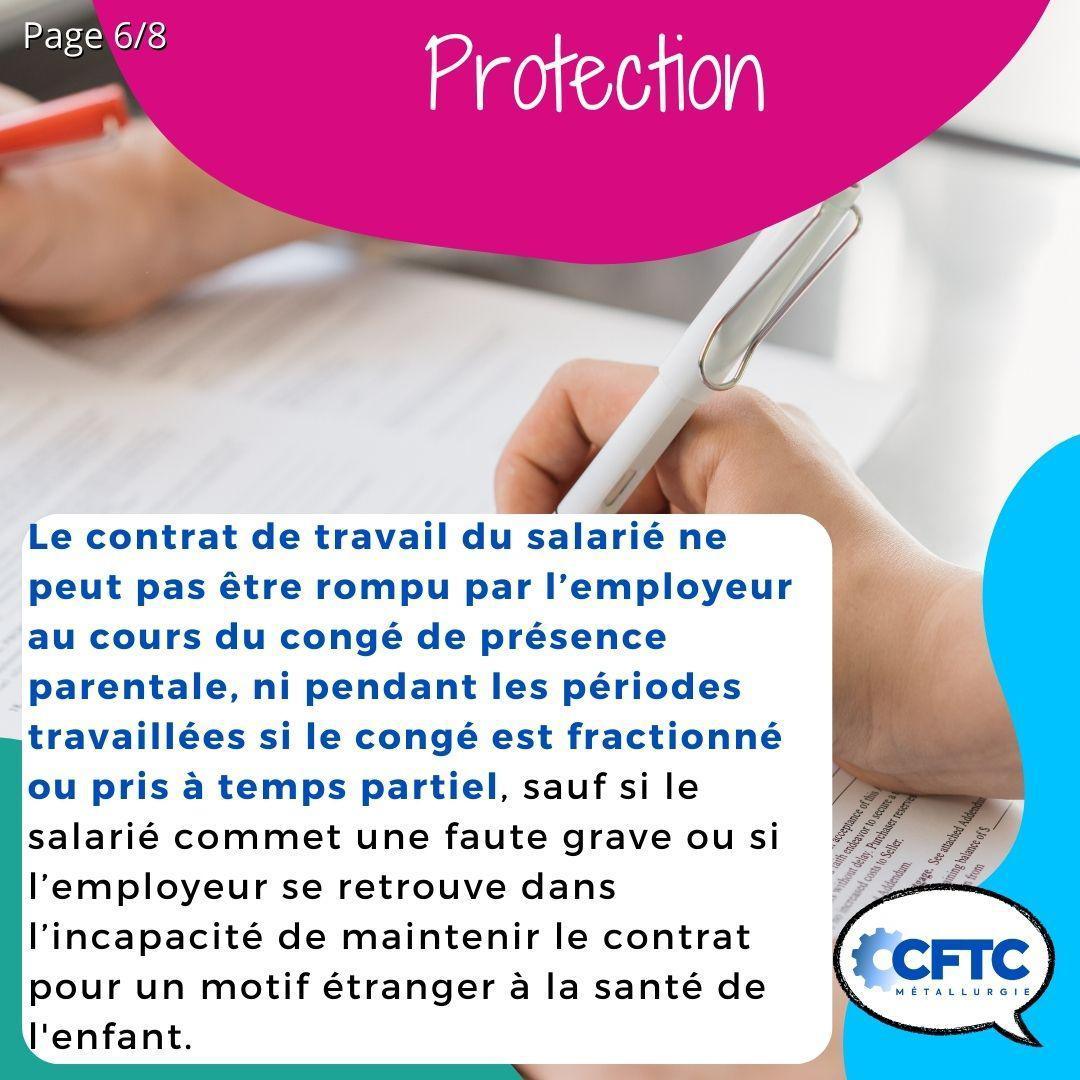 Le congé de présence parentale Le congé de présence parentale