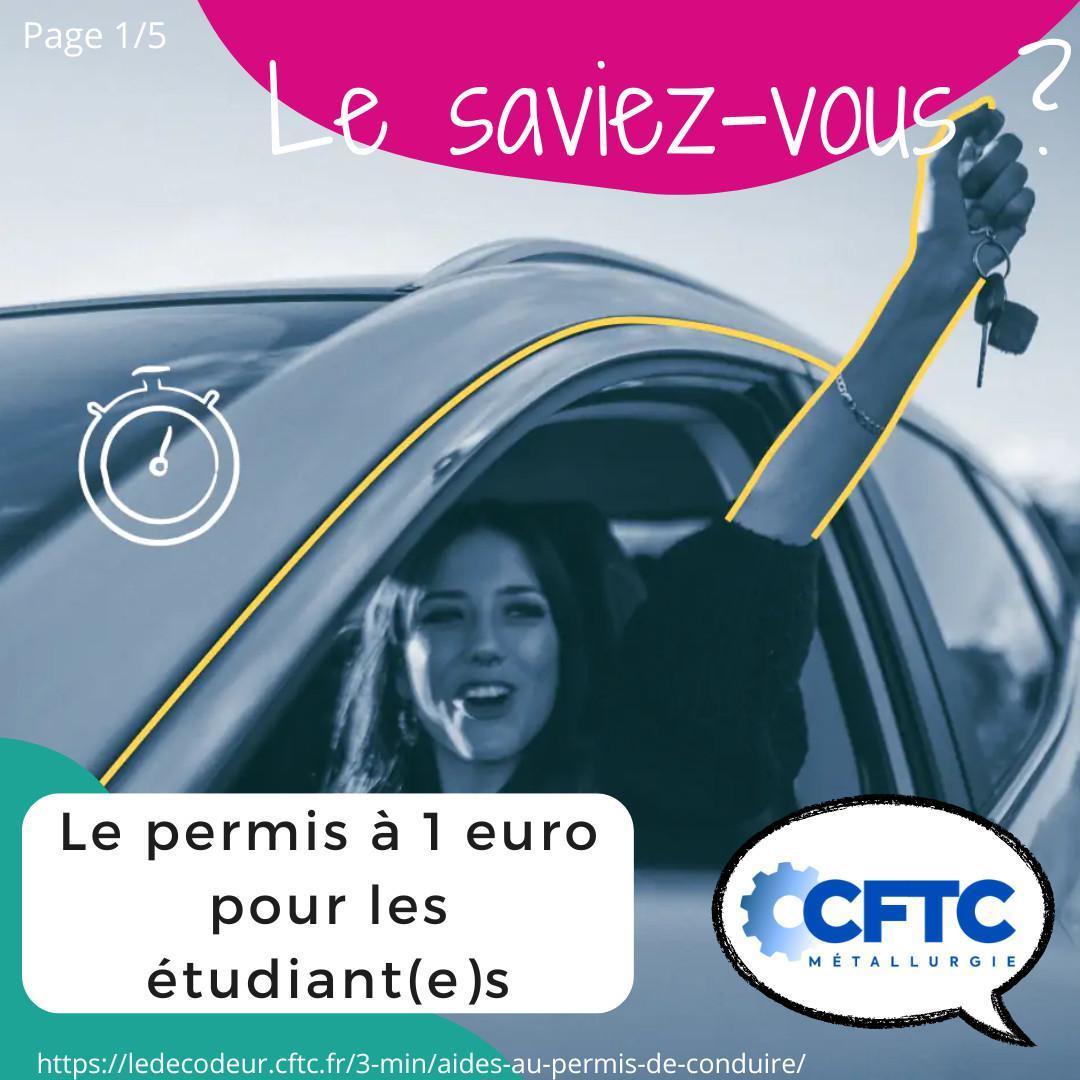 Le permis à 1 euro pour les étudiant(e)s Le permis à 1 euro pour les étudiant(e)s
