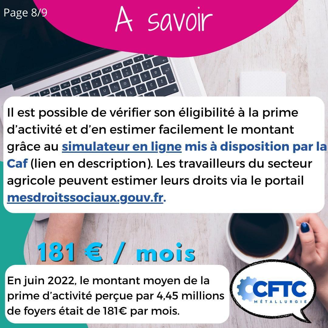 La prime d'activité La prime d'activité