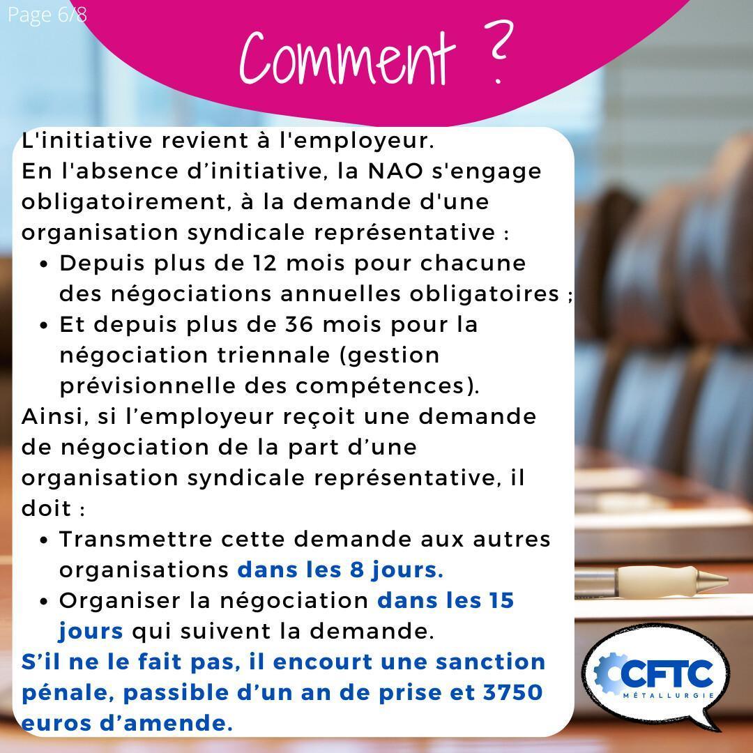 Les NAO (Négociations Annuelles Obligatoires) Les NAO (Négociations Annuelles Obligatoires)