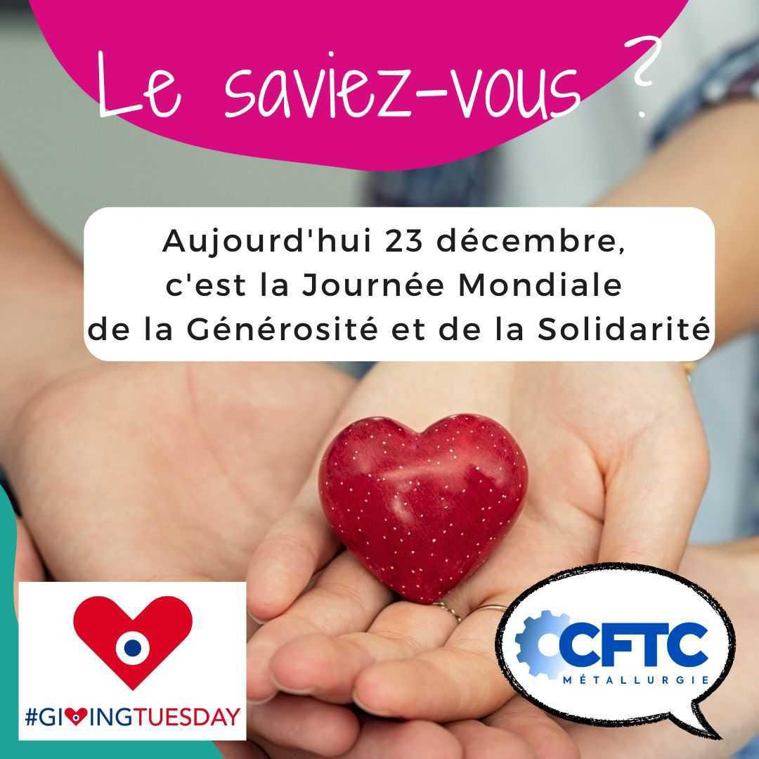 Journée mondiale de la générosité et de la solidarité
