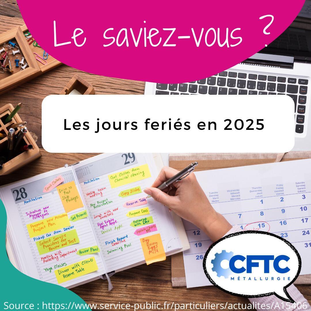 Les jours feriés en 2025 🗓️ Les jours feriés en 2025 🗓️