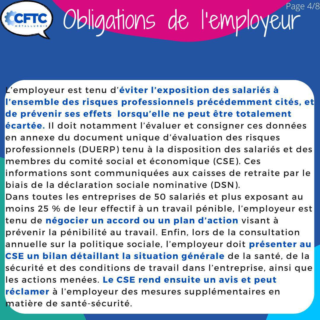 Pénibilité au travail Pénibilité au travail