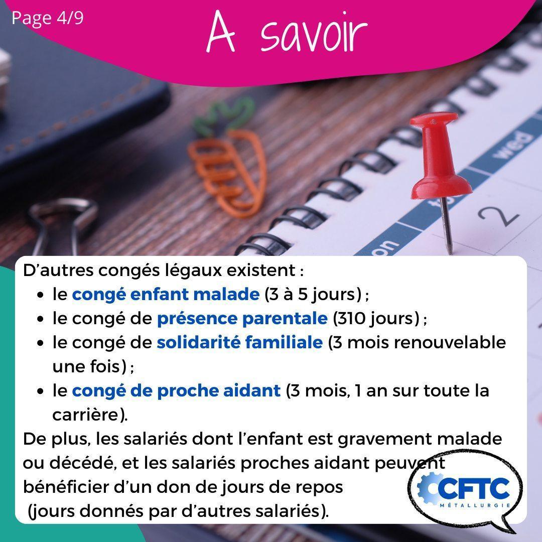 Le congé pour événement familial Le congé pour événement familial