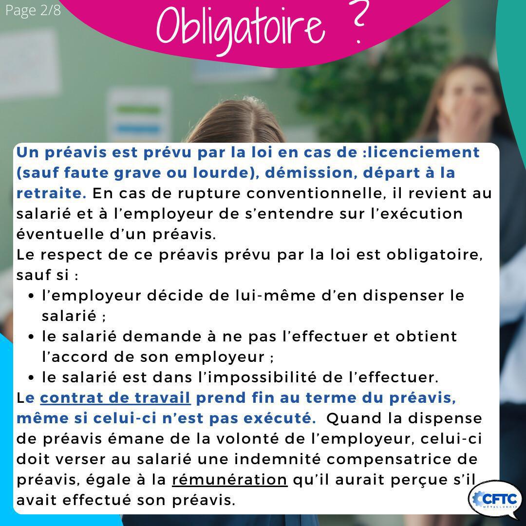 Le préavis Le préavis