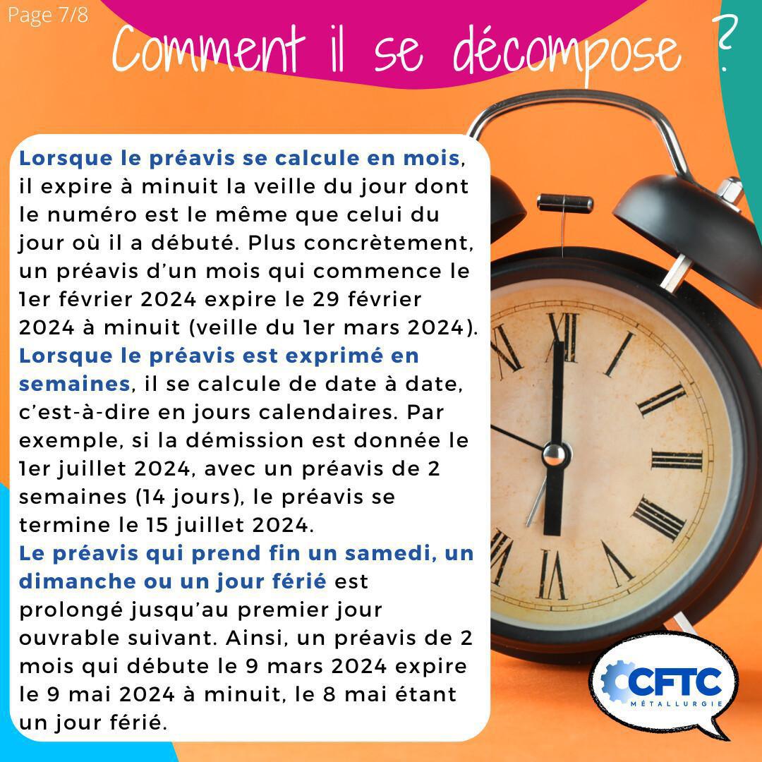 Le préavis Le préavis