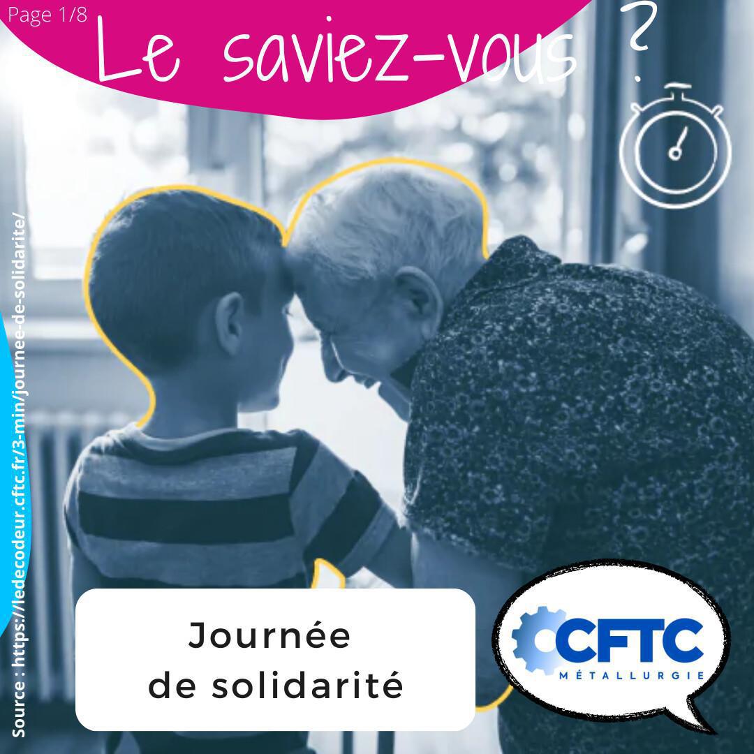 La journée de solidarité La journée de solidarité