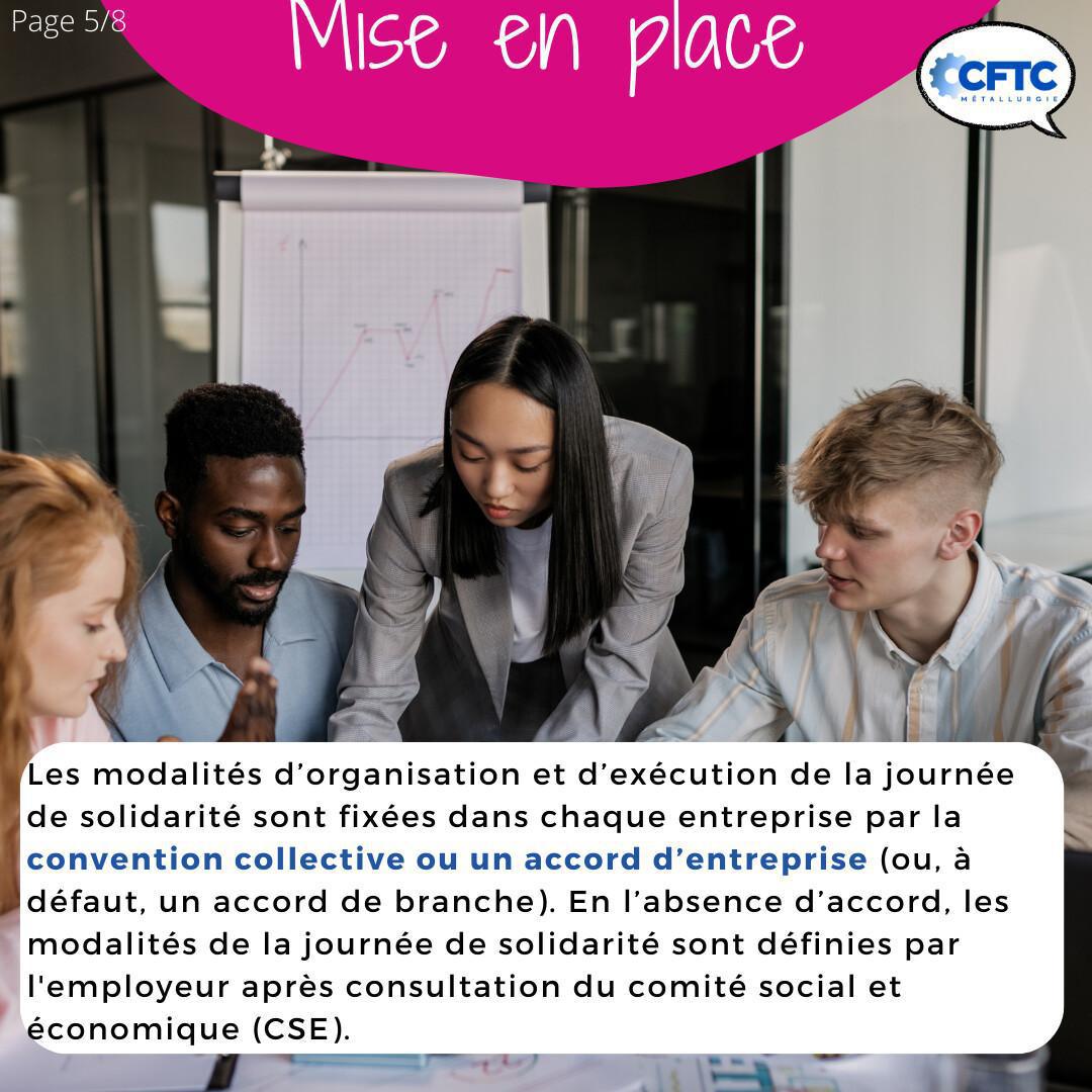 La journée de solidarité La journée de solidarité