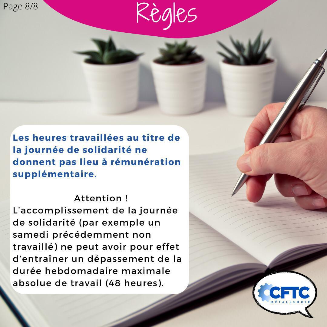 La journée de solidarité La journée de solidarité