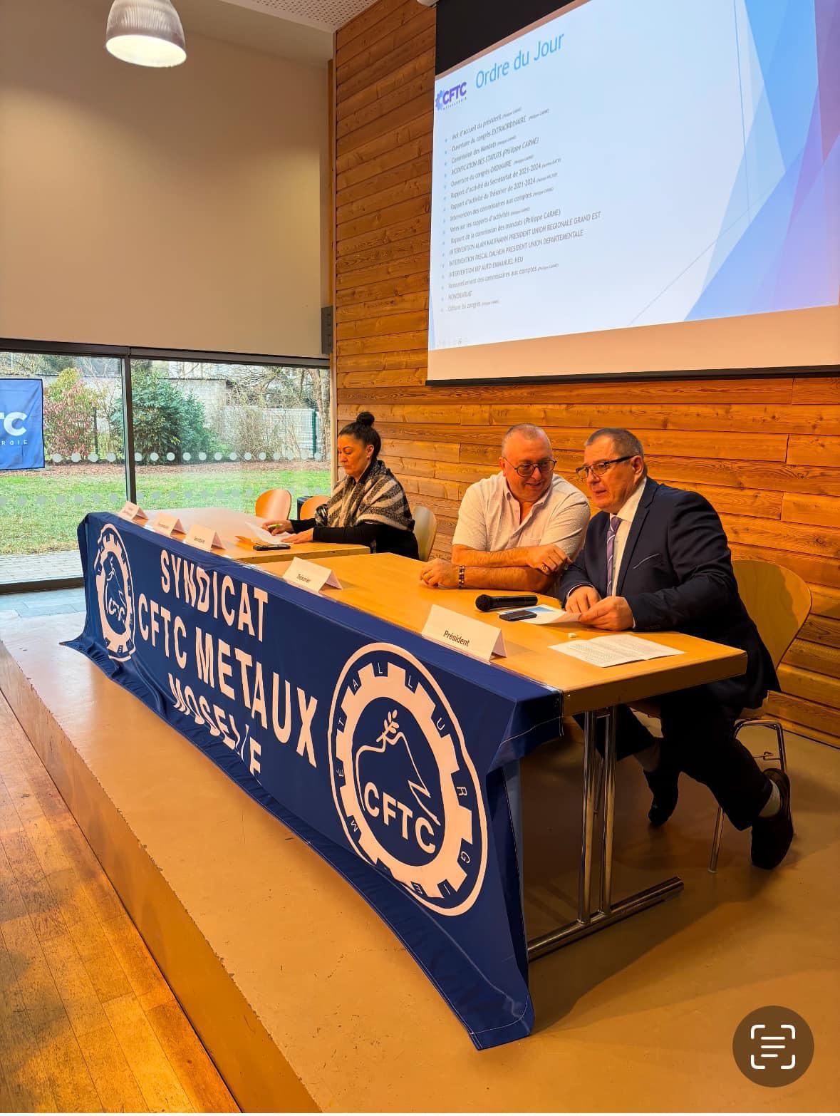 Un congrès sous le signe de la réussite pour la CFTC Métaux Moselle !