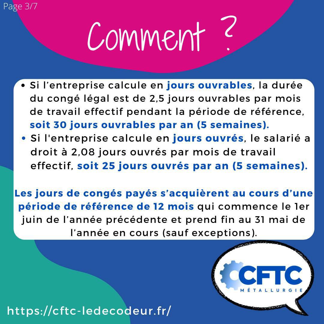 Les congés payés Les congés payés