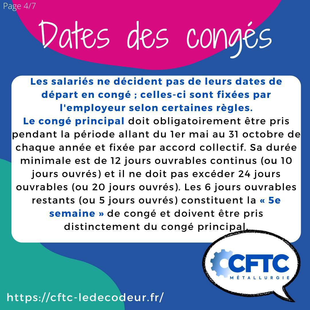 Les congés payés Les congés payés