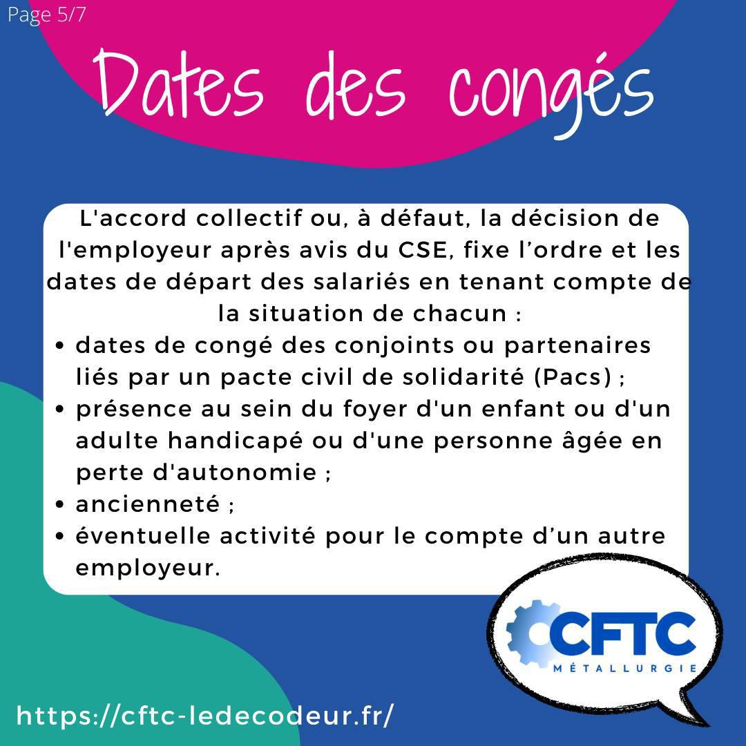 Les congés payés Les congés payés