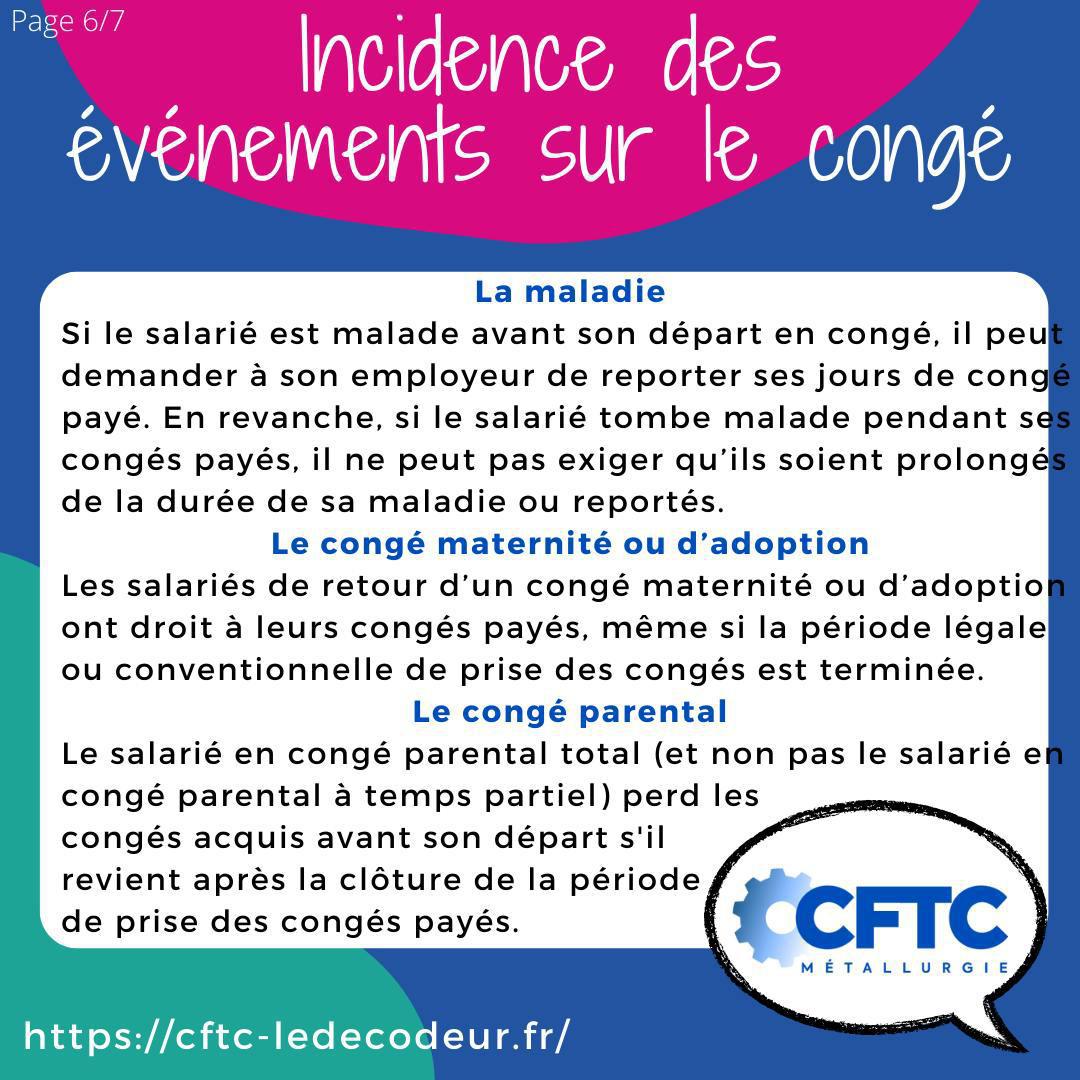 Les congés payés Les congés payés