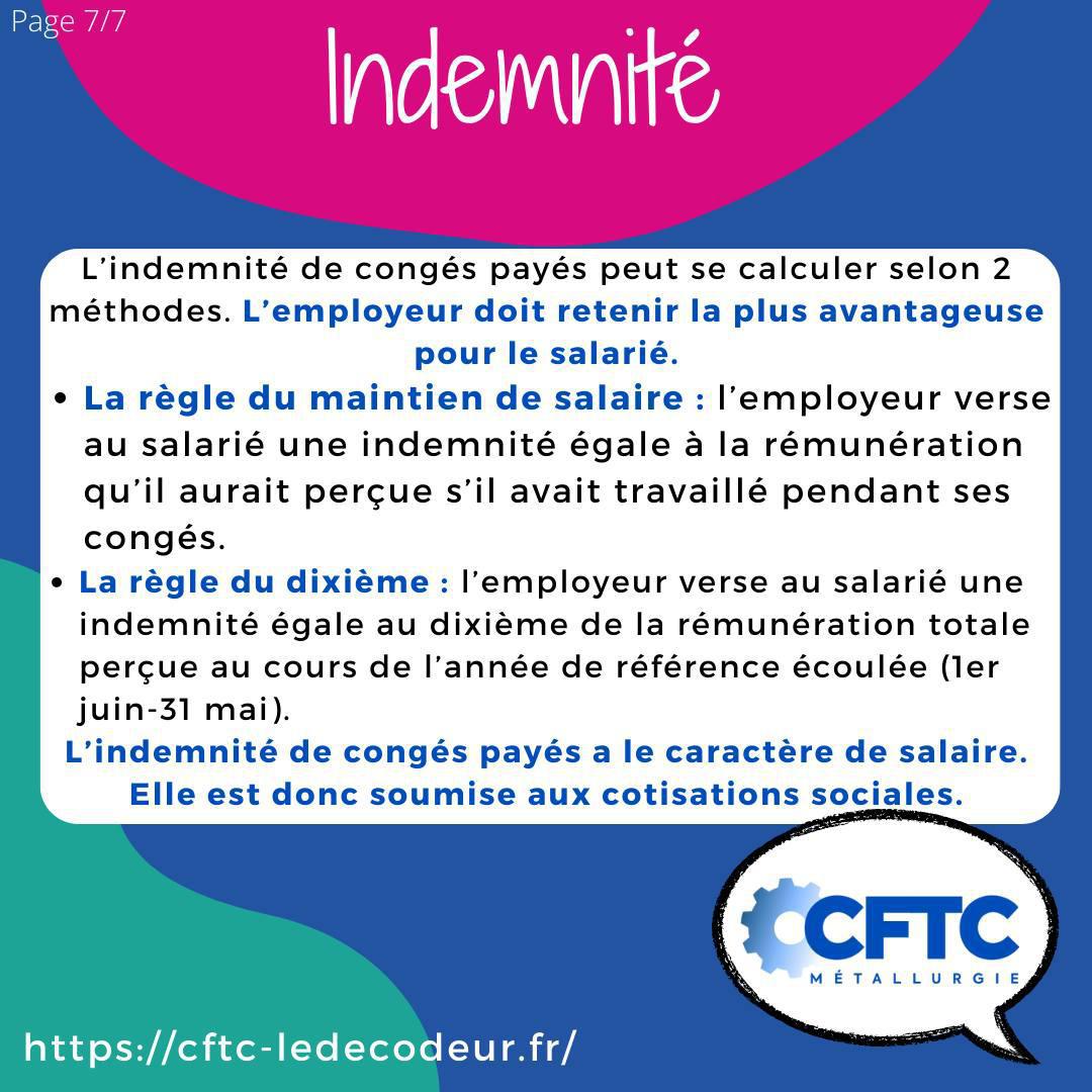 Les congés payés Les congés payés