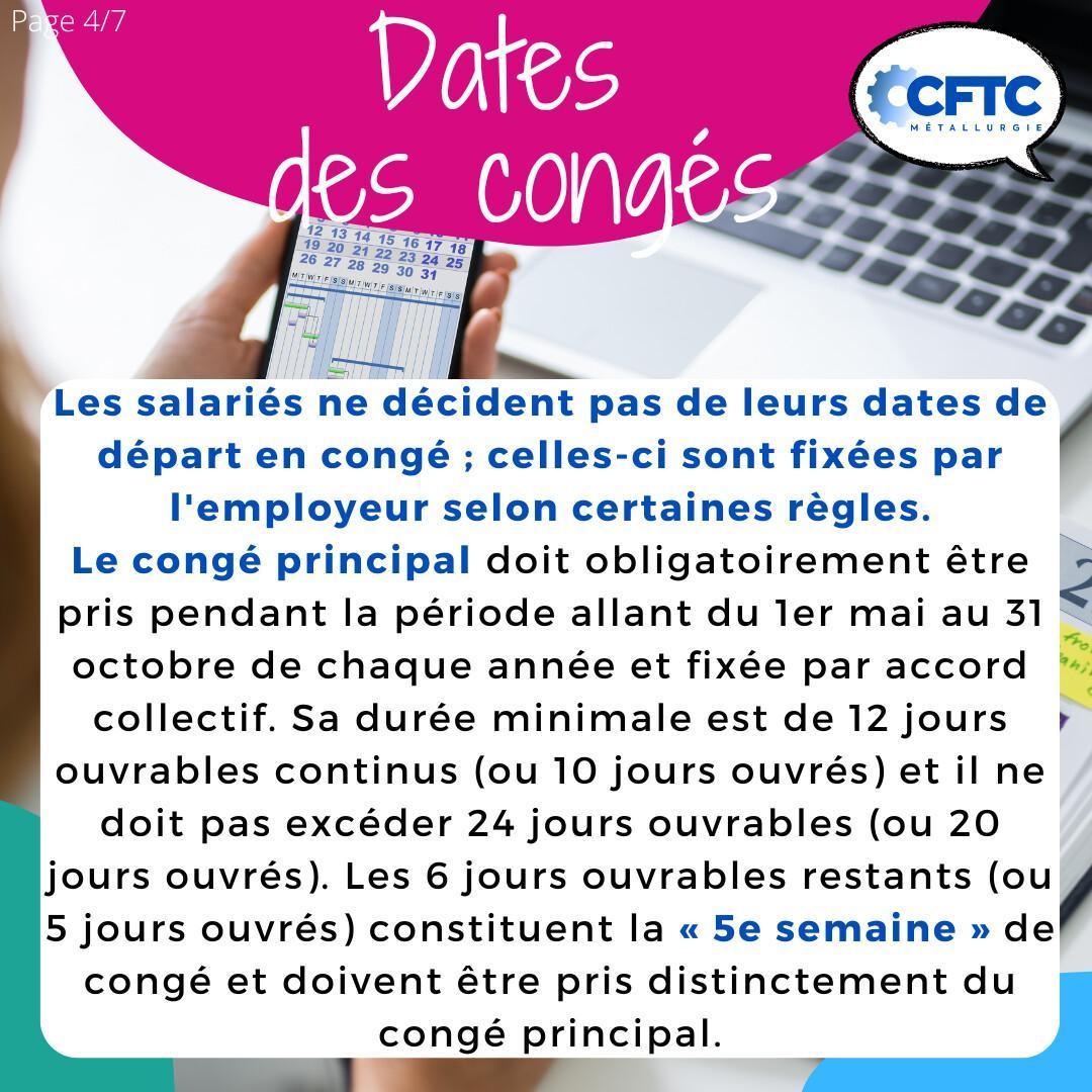 Les congés payés Les congés payés