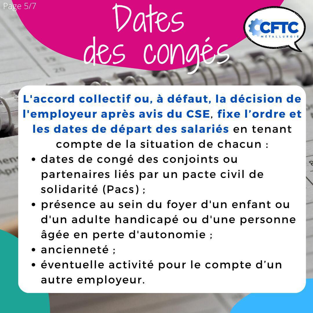 Les congés payés