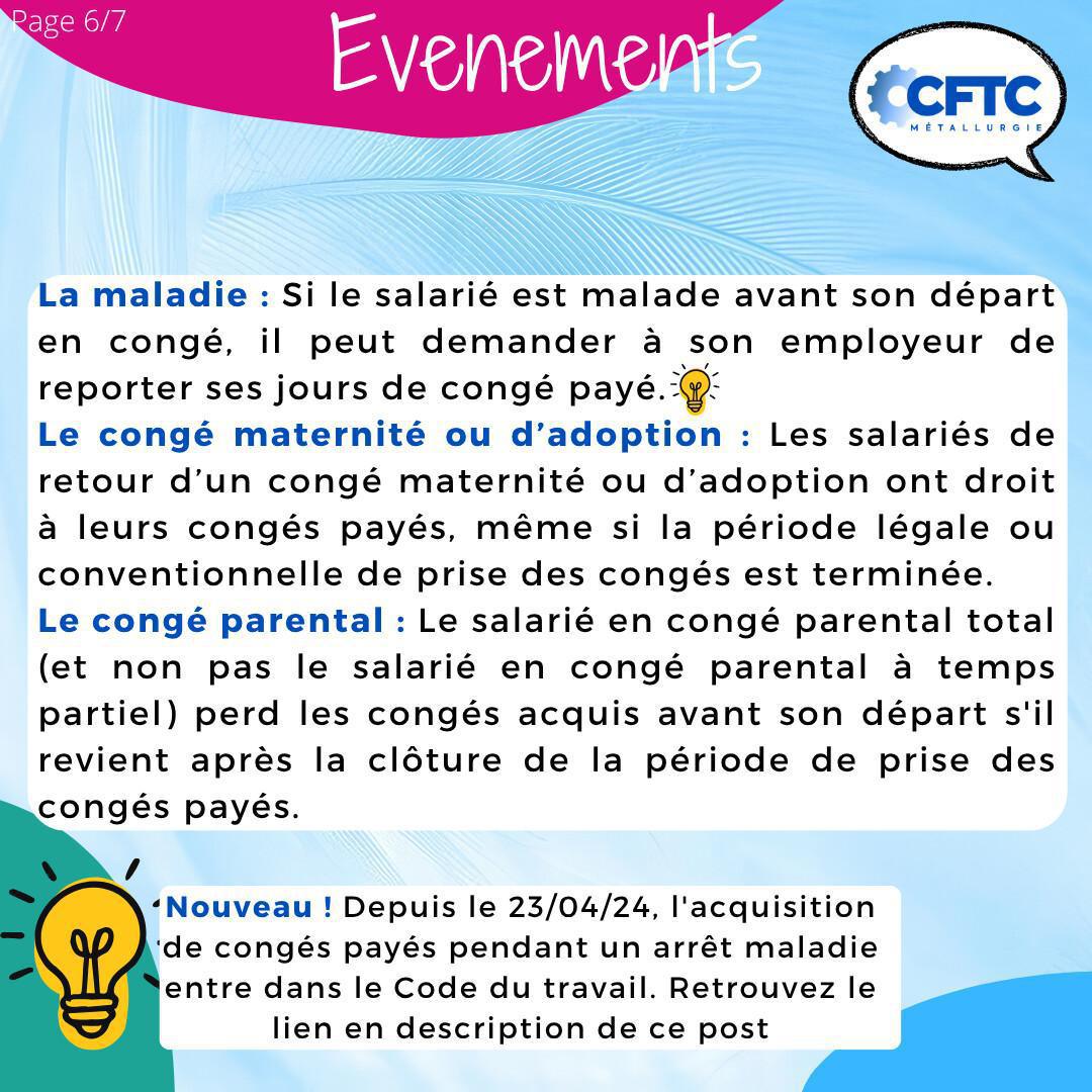 Les congés payés