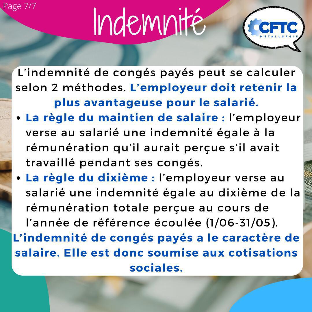 Les congés payés