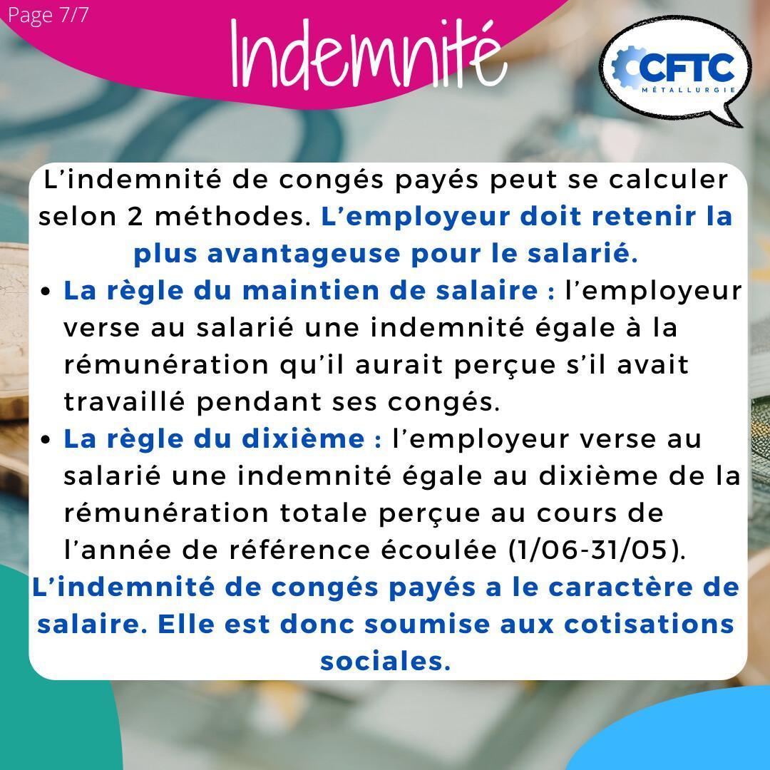 Les congés payés Les congés payés