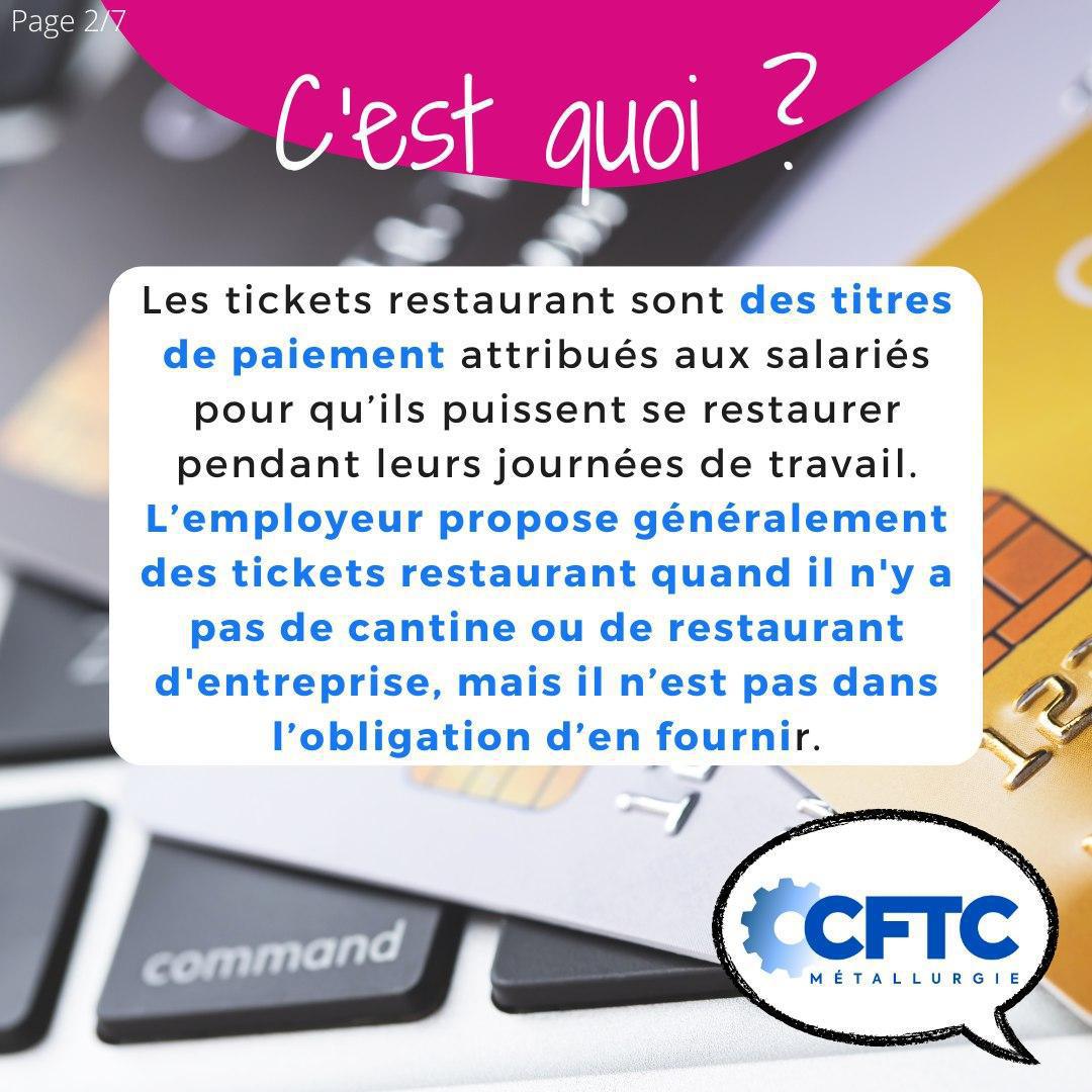 Les tickets restaurant Les tickets restaurant