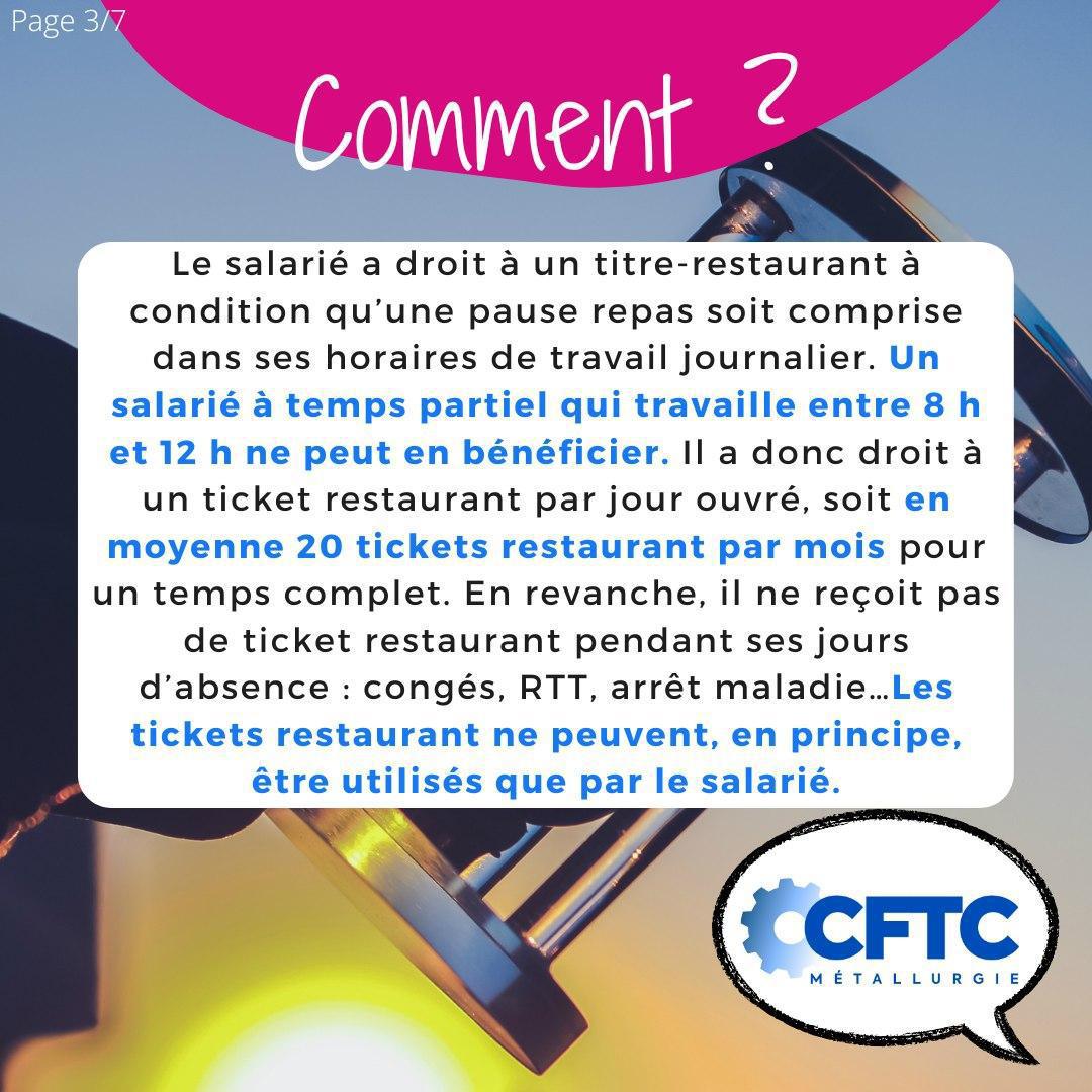 Les tickets restaurant Les tickets restaurant