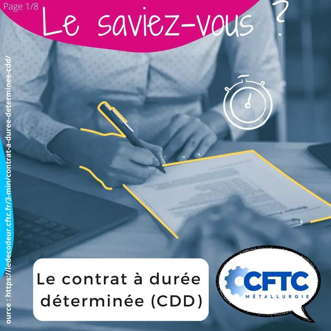 Le contrat à durée déterminée (CDD) Le contrat à durée déterminée (CDD)