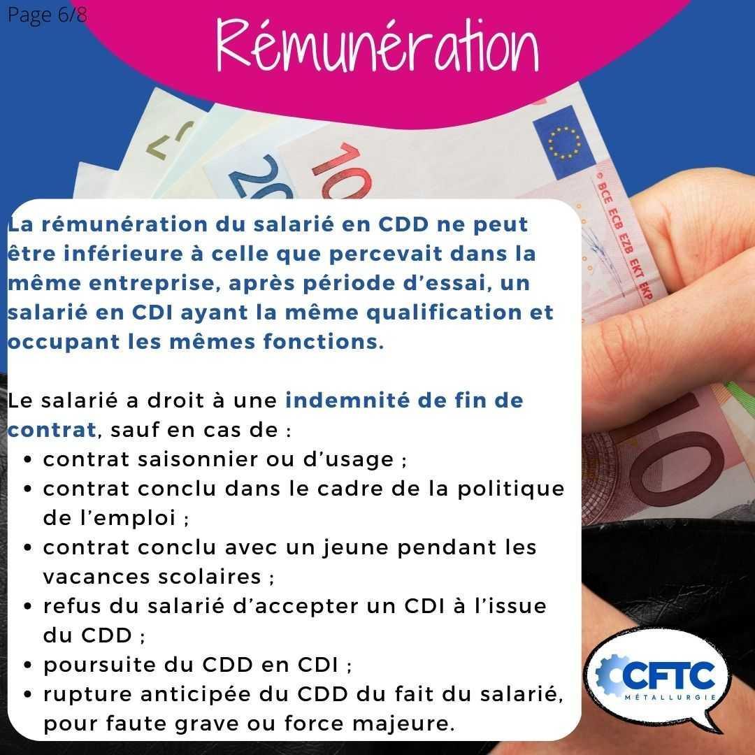 Le contrat à durée déterminée (CDD) Le contrat à durée déterminée (CDD)