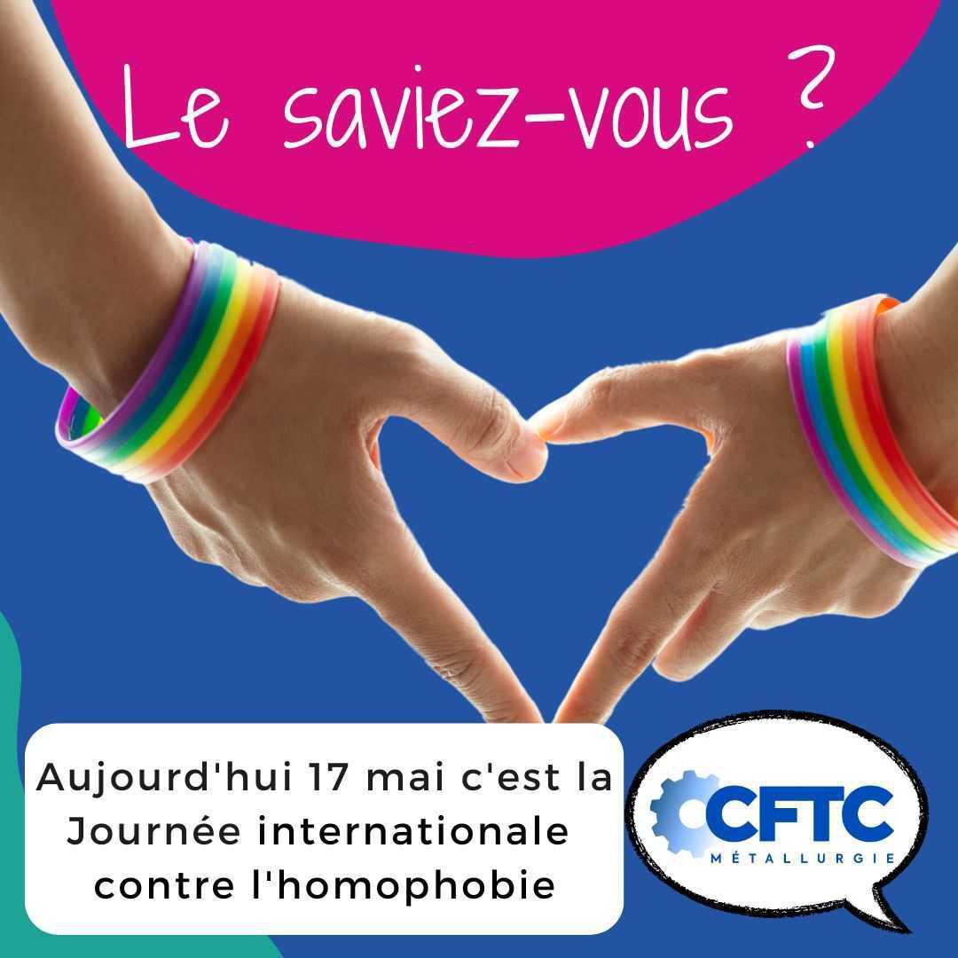 Journée internationale contre l'homophobie.
