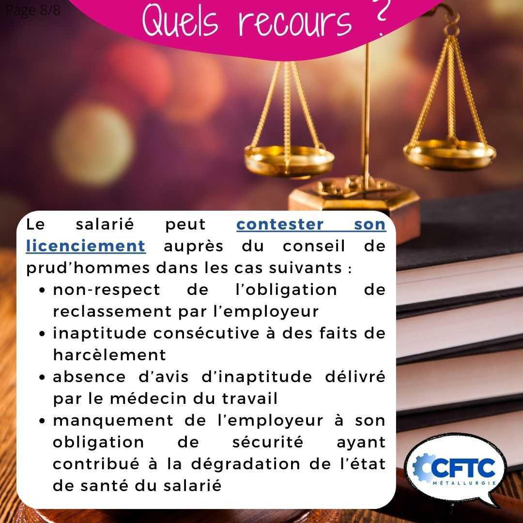 L'inaptitude au poste de travail