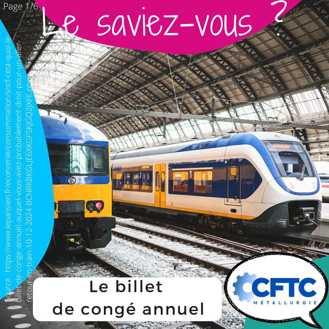 Le billet de congé annuel 🚂