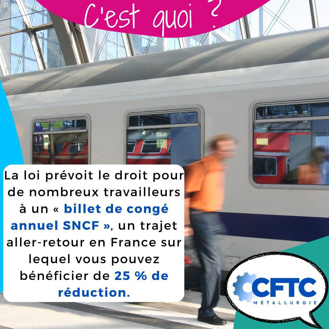 Le billet de congé annuel 🚂
