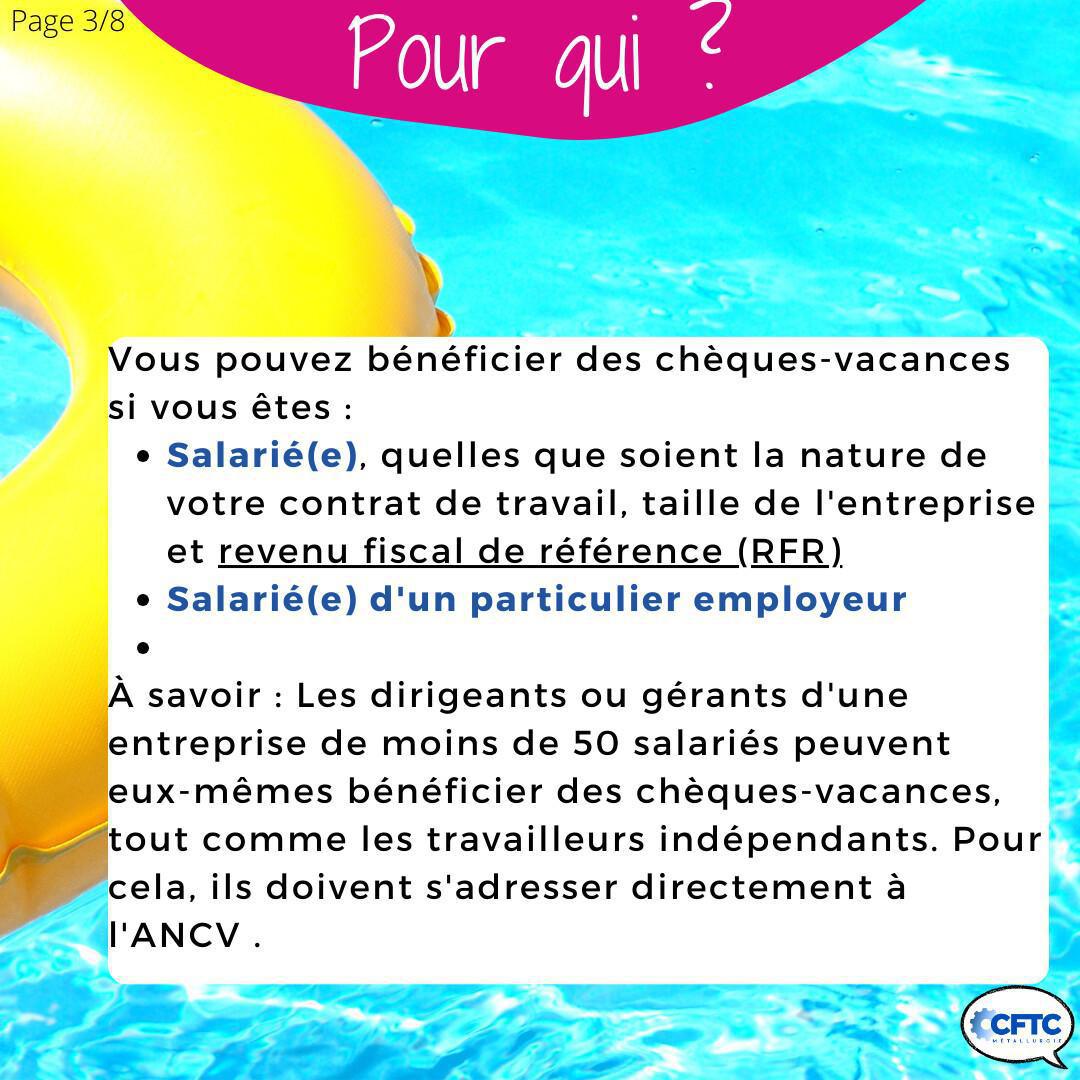 Le chèque vacances Le chèque vacances